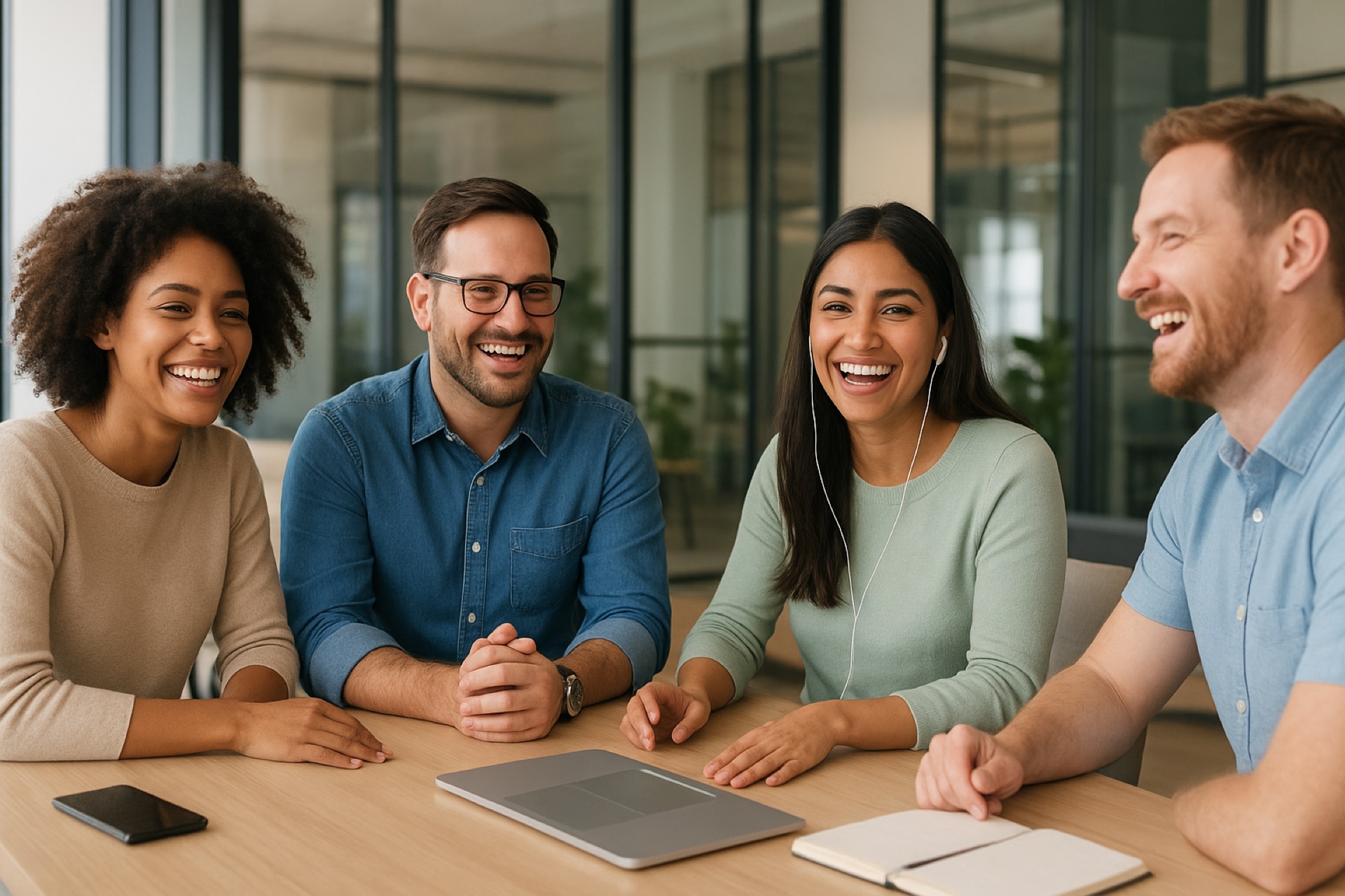 Professional podcast studio