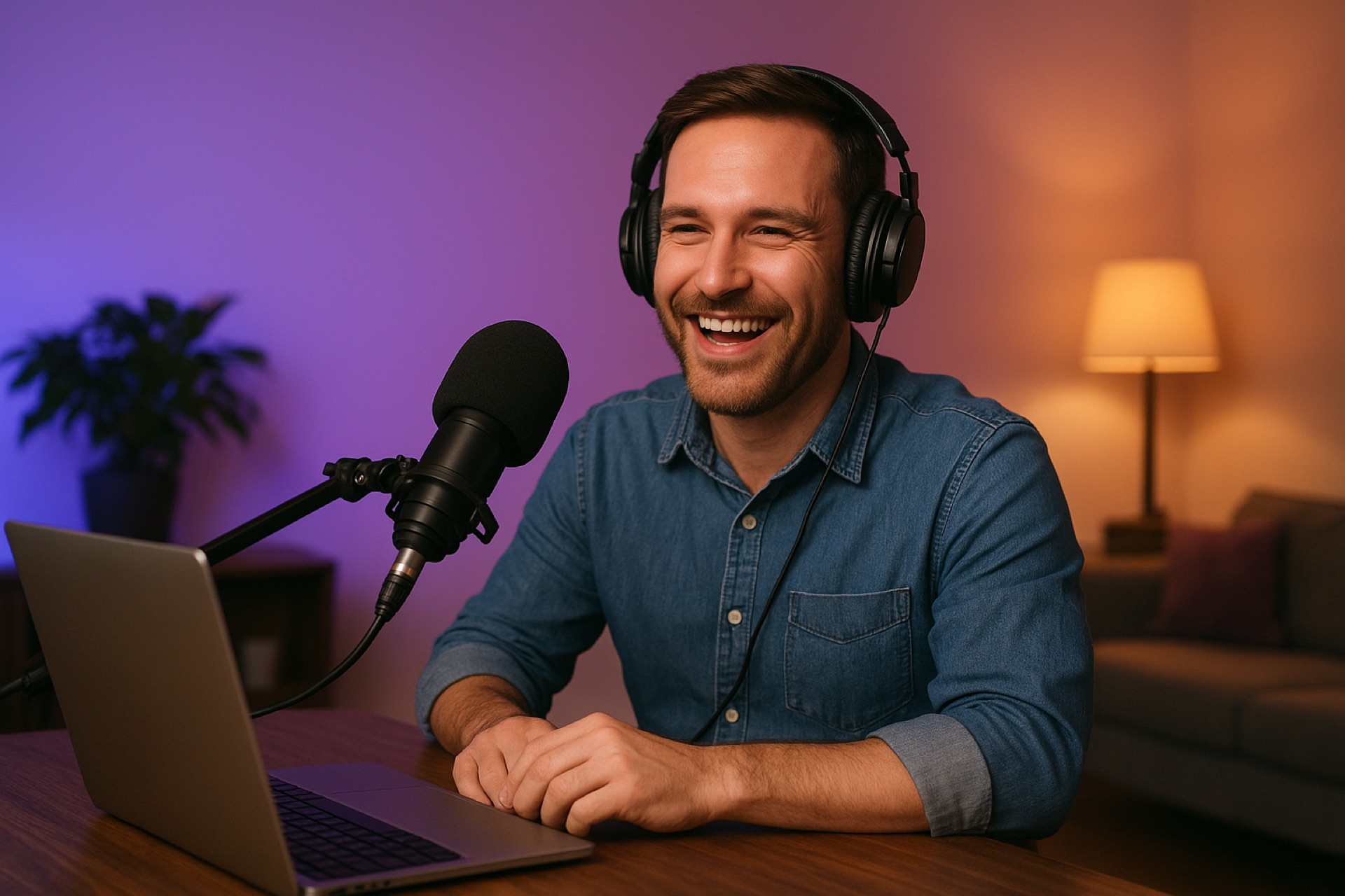 Professional podcaster