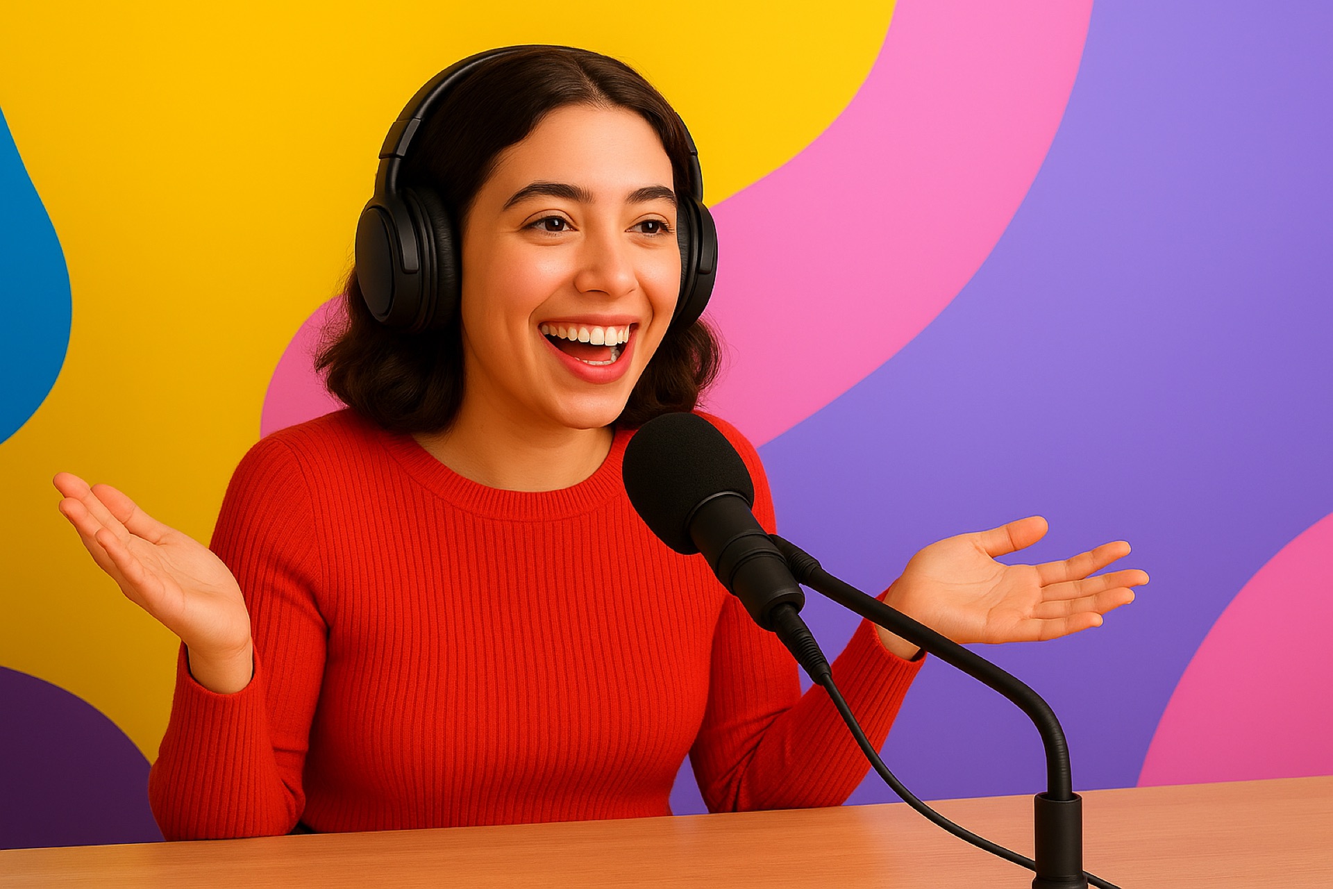 Professional podcaster